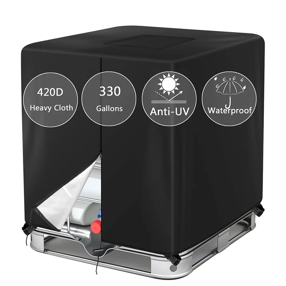 

Сумка IBC емкостью 330 галлонов 420D с застежкой-молнией, водонепроницаемая, пыленепроницаемая и устойчивая к ультрафиолетовому излучению для наружной крышки пылесборника объемом 1000 л.