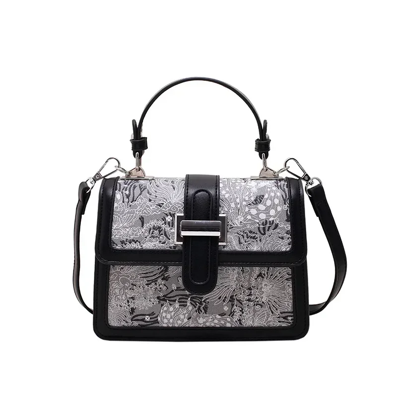 

Легкие роскошные сумки для женщин, сумки с клапаном с цветочным принтом, сумки с верхней ручкой для отдыха и поездок на работу, женская сумка через плечо