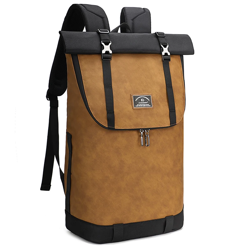 

Водонепроницаемый дорожный рюкзак Rolltop, большой 17-дюймовый рюкзак для ноутбука, стильный рюкзак Mochilas для мужчин и женщин