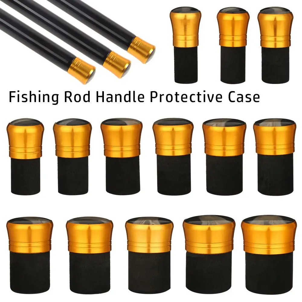 Plug Front Block Fishing Rod Handle Cover Rod Front Protector Fishing Rod Fixed Ring Fishing Rod Handle Protective Case