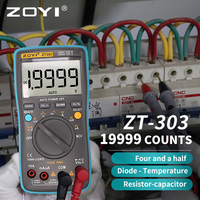 ZOYI ZT301 ZT302 ZT303 Digital Multimeter 8000 19999 Counts True RMS Multifunction AC/DC Voltage Temperature Capacitance Tester