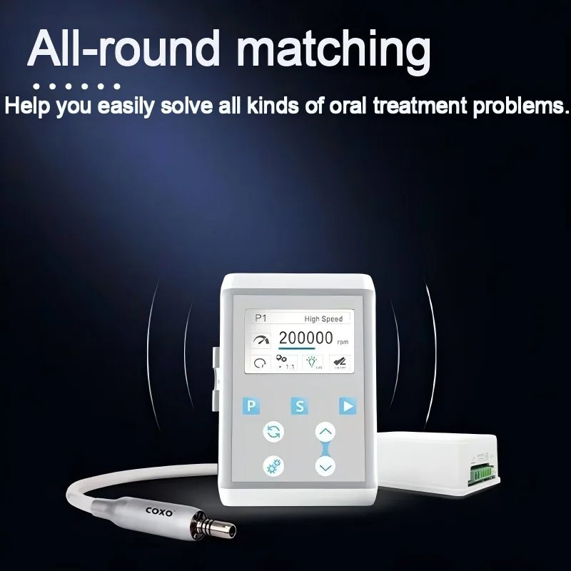 Unidad Dental COXO C-PUMA Int+ Todo en Uno, Micromotor Integrado para Procedimientos de Pulido y Fresado Dental