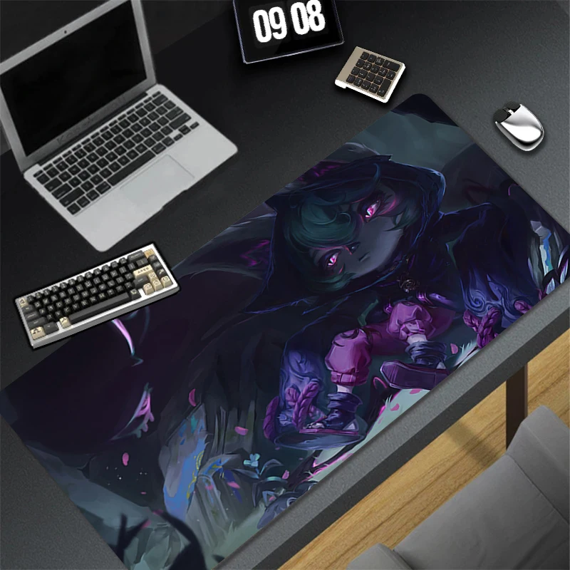 

Computer Gaming Accessories L-league of Legends Vex Mousepad Office PC Mouse Pad HD Keyboard Pad Desk Decoracion Anime Desk Mat