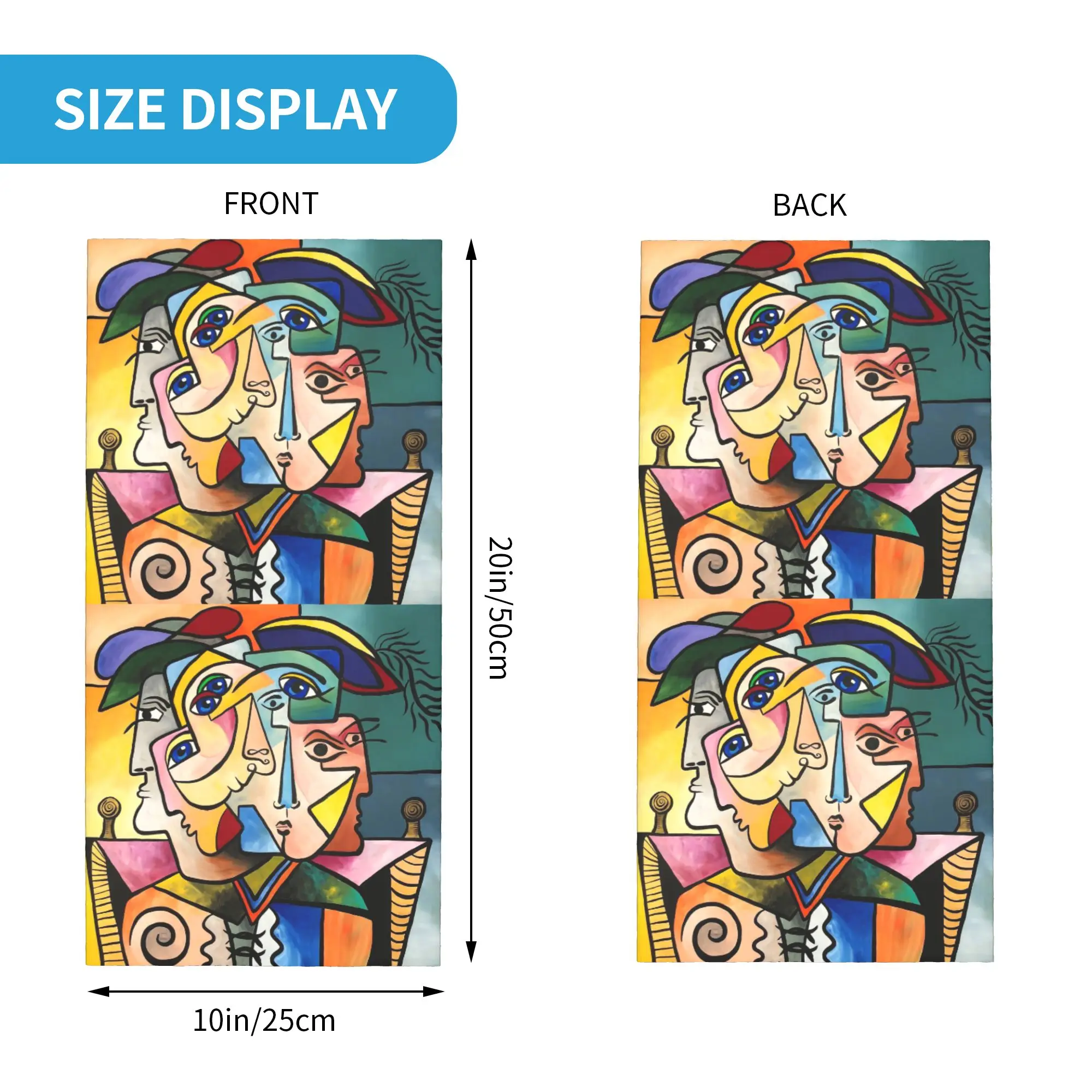 Pablo Picasso Bandana Neck Cover Printed Wrap Scarf Balaclava Outdoor Sports Unisex Adult Windproof