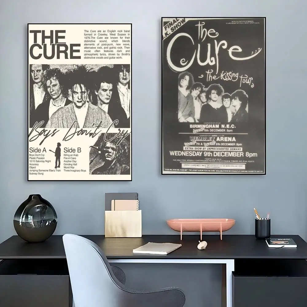 Classic The C-Cure Band  Self-adhesive Art Poster Fancy Wall Sticker for Living Room Bar Decoration Vintage Decorative Painting