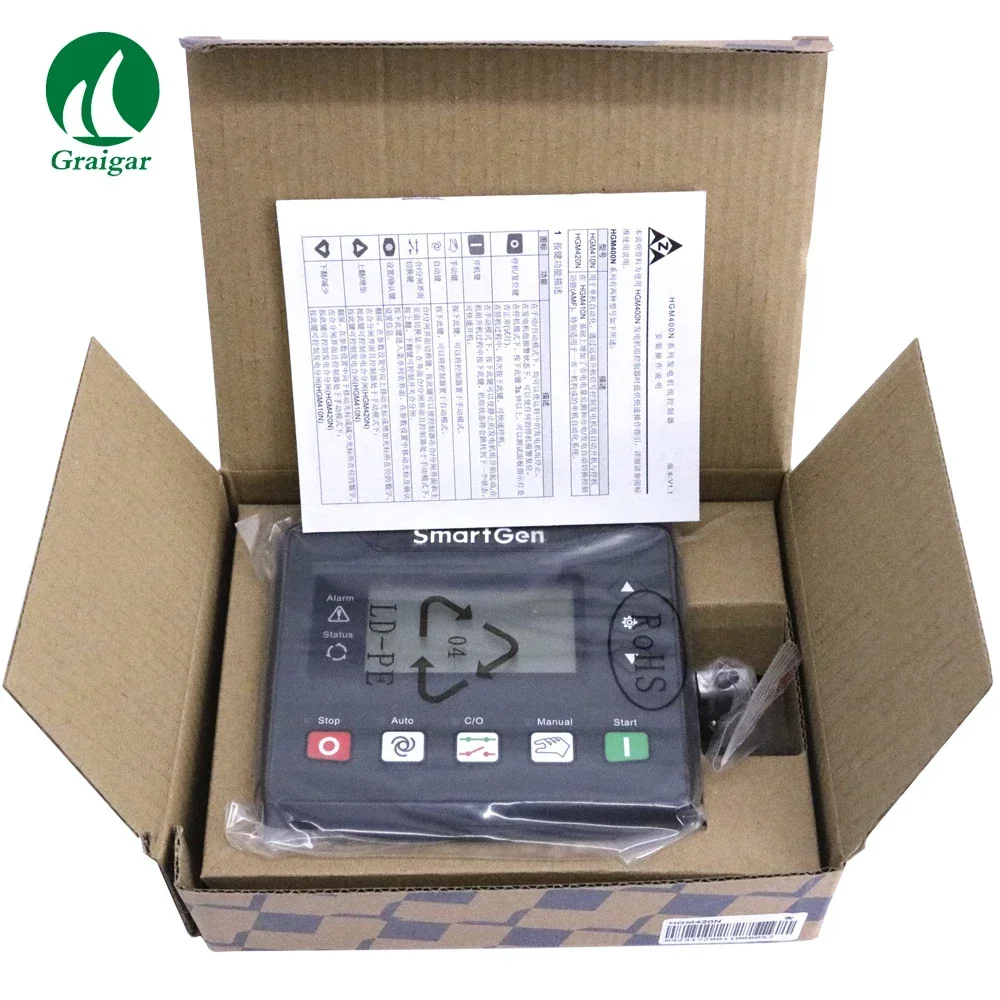 Controlador de generador Smartgen HGM420N utilizado para el sistema de control automático del generador