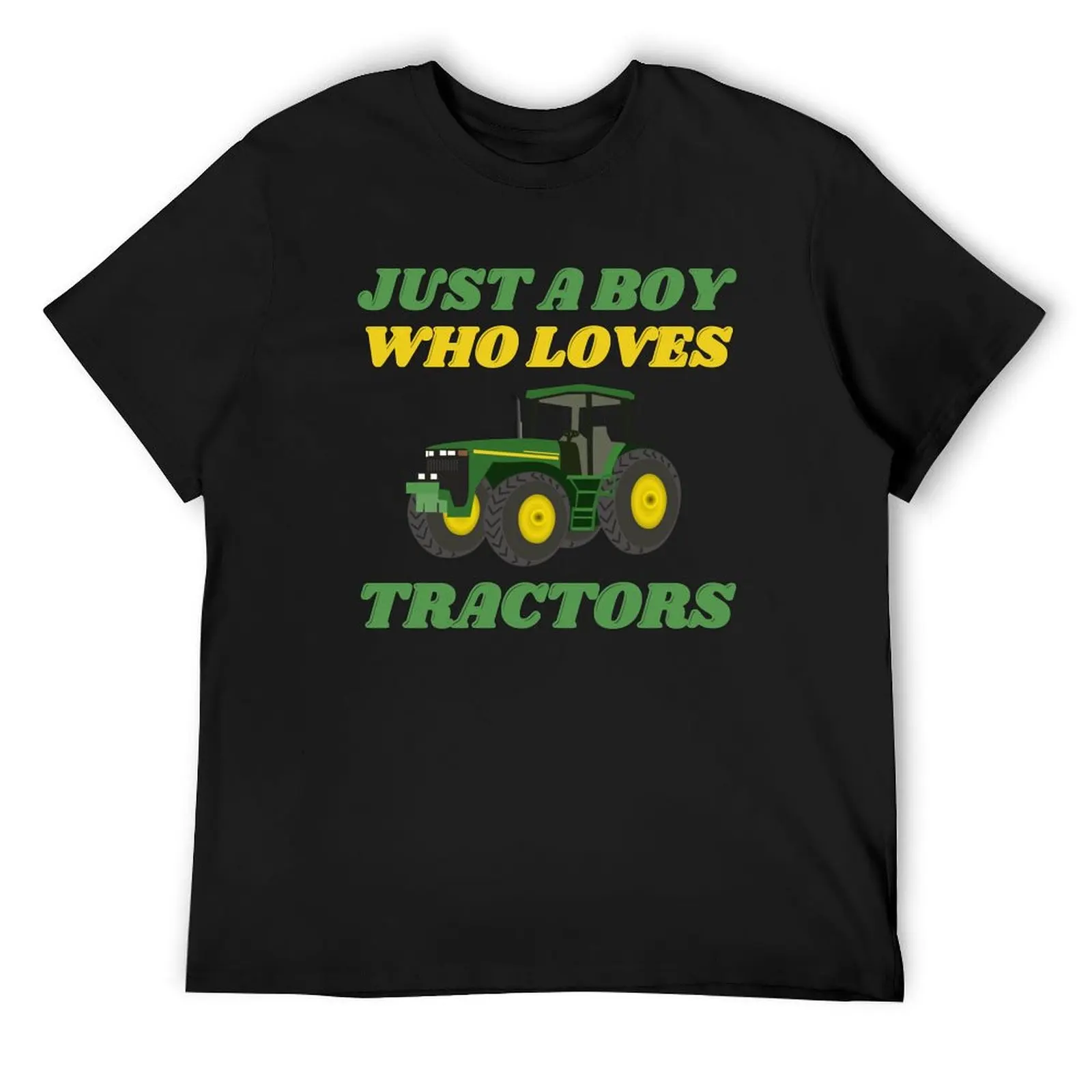 JUST A BOY WHO LOVES TRACTORS GIFTS FOR TRACTORS LOVERS T-Shirt designer shirts oversized men workout shirt