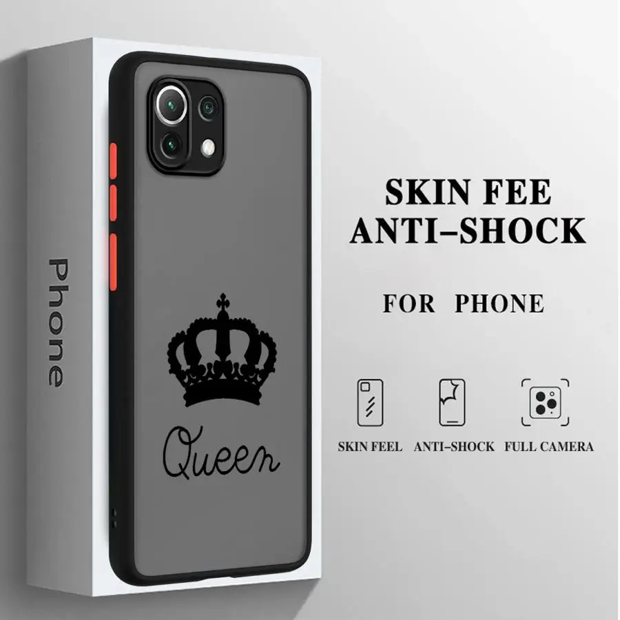 Fashion Queen Crown Phone Case for Xiaomi Mi 11 12 13 Lite 5G 12T 11T Pro 13 14 Pro 10T Pro 5G 9T Pro 12X Funda Cover