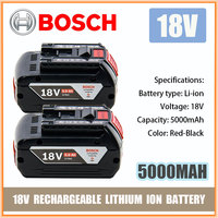 Bosch 18V 5.0AH  Professional Lithium Battery Rechargeable Power Tool Battery for Bosch BAT609 BAT609G BAT618 BAT618G