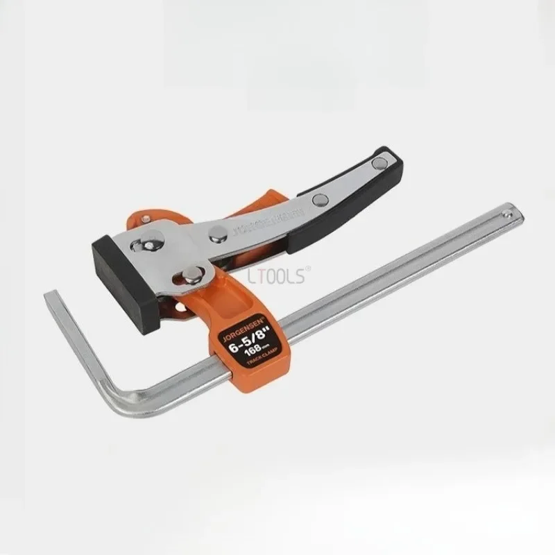 Woodworking Quick Ratchet Track Guide Rail Clamp Circular Saw Desktop Track Fixed Strong Clamp Multi-role F-type Clamping Tools