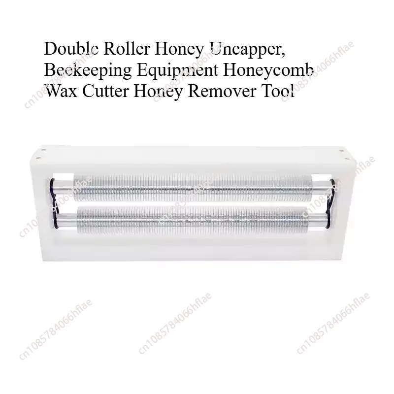 Double Roller Honey Uncapper, Beekeeping Equipment Honeycomb Wax Cutter Honey Remover Tool