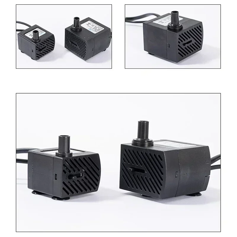 220V2.5/3/8W medium plug submersible water pump aquarium fountain air fish pond water tank filter fish pond aquarium water pump