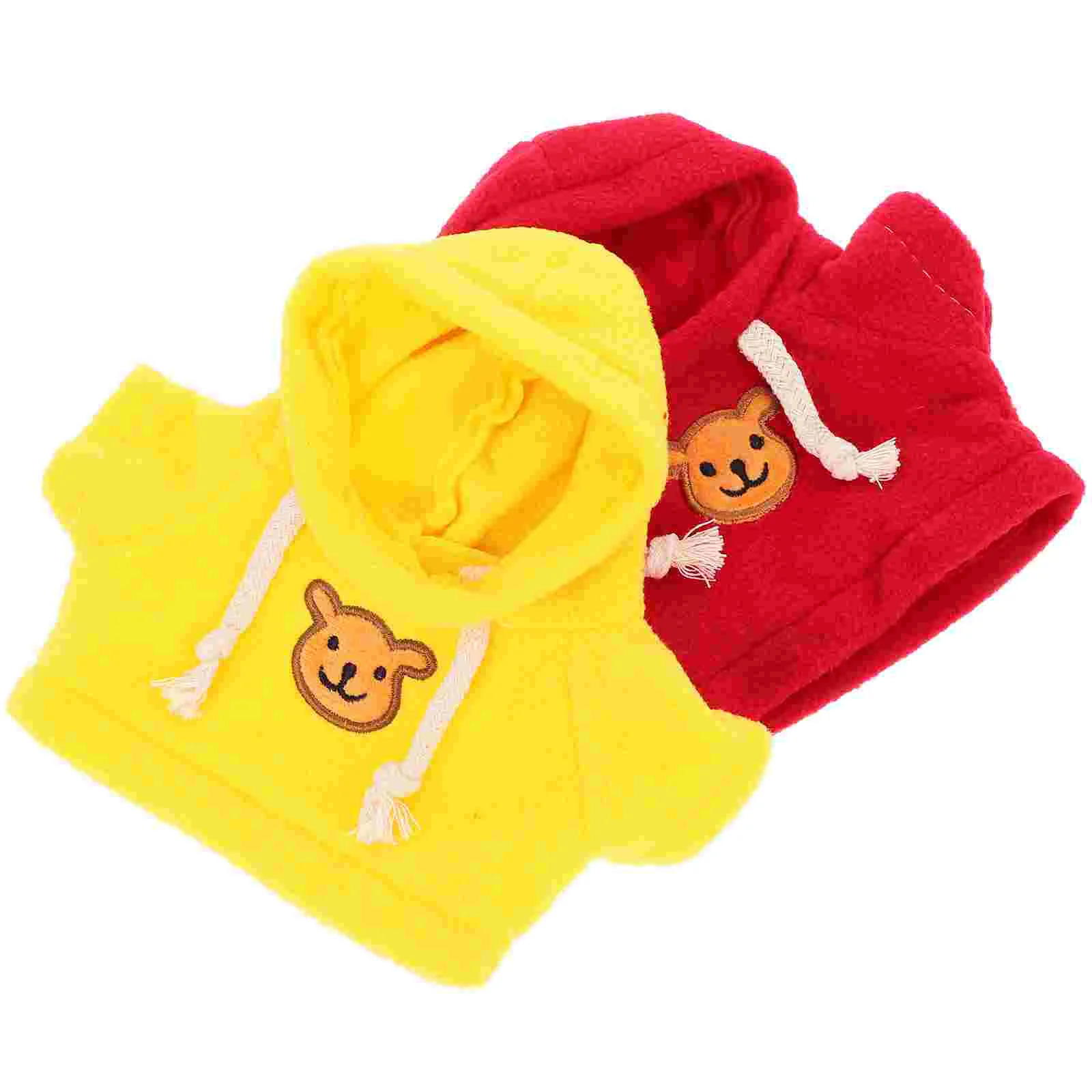 2 Pcs Bear Clothes Wear-resistant Supply Plush Kids Sweater Child Clothing Baby Toys