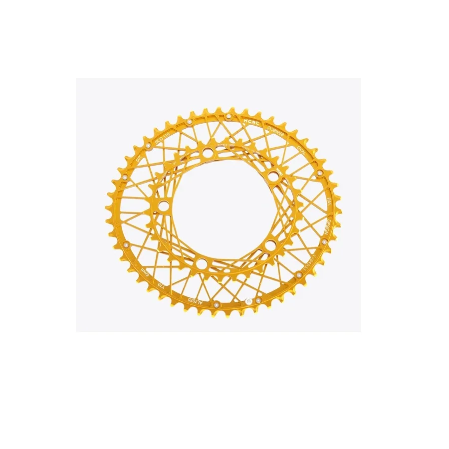 KCNC K6 COBWEB Oval Chainring 110bcd 50T 34T road bike chainring oval 130BCD 53T 39T 5 ARM Ultra light 90G 30G Made in Taiwan