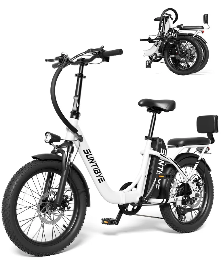 Folding Electric Bike 48V 15AH 1000W 20" ebike w/ Seat City Commuter US image 2