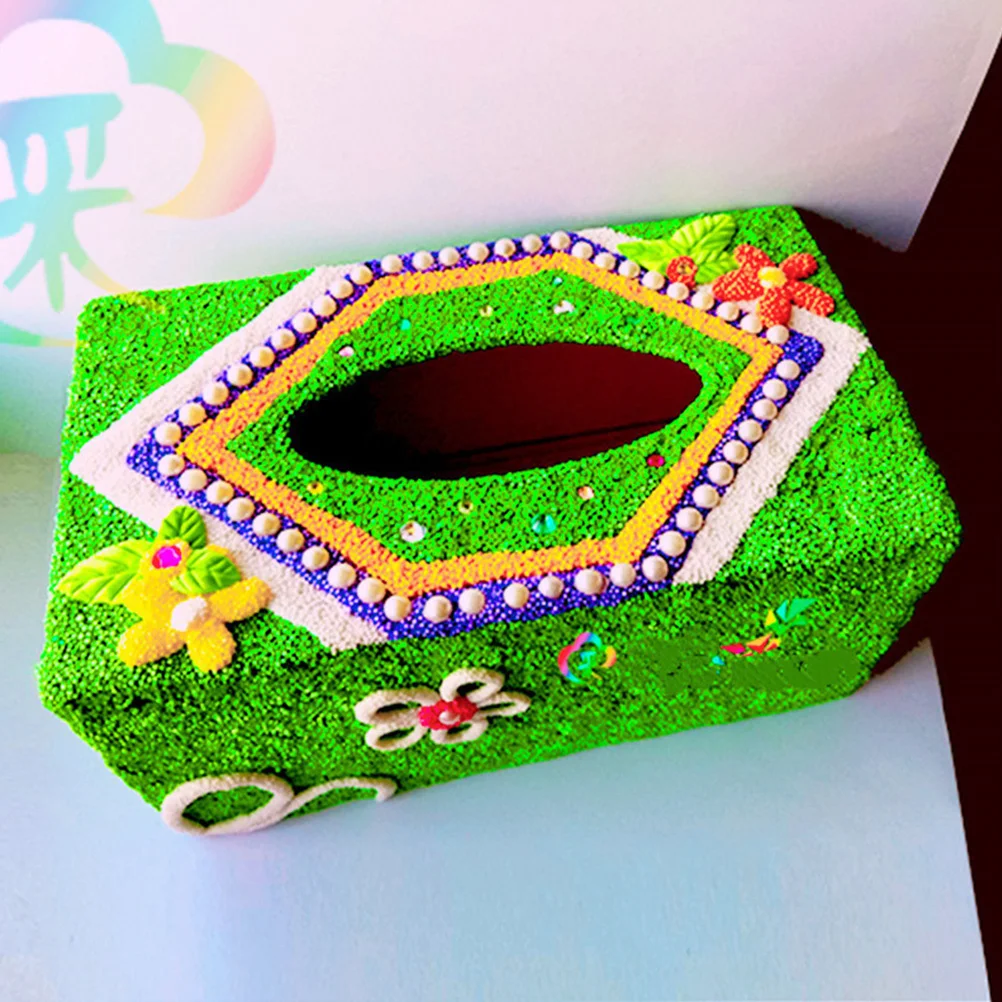 

5pcs Blank Wooden Tissue Box Diy Crafting Material Kids Safe Durable Rectangle Storage Organizer Napkin Holder Paper Towel