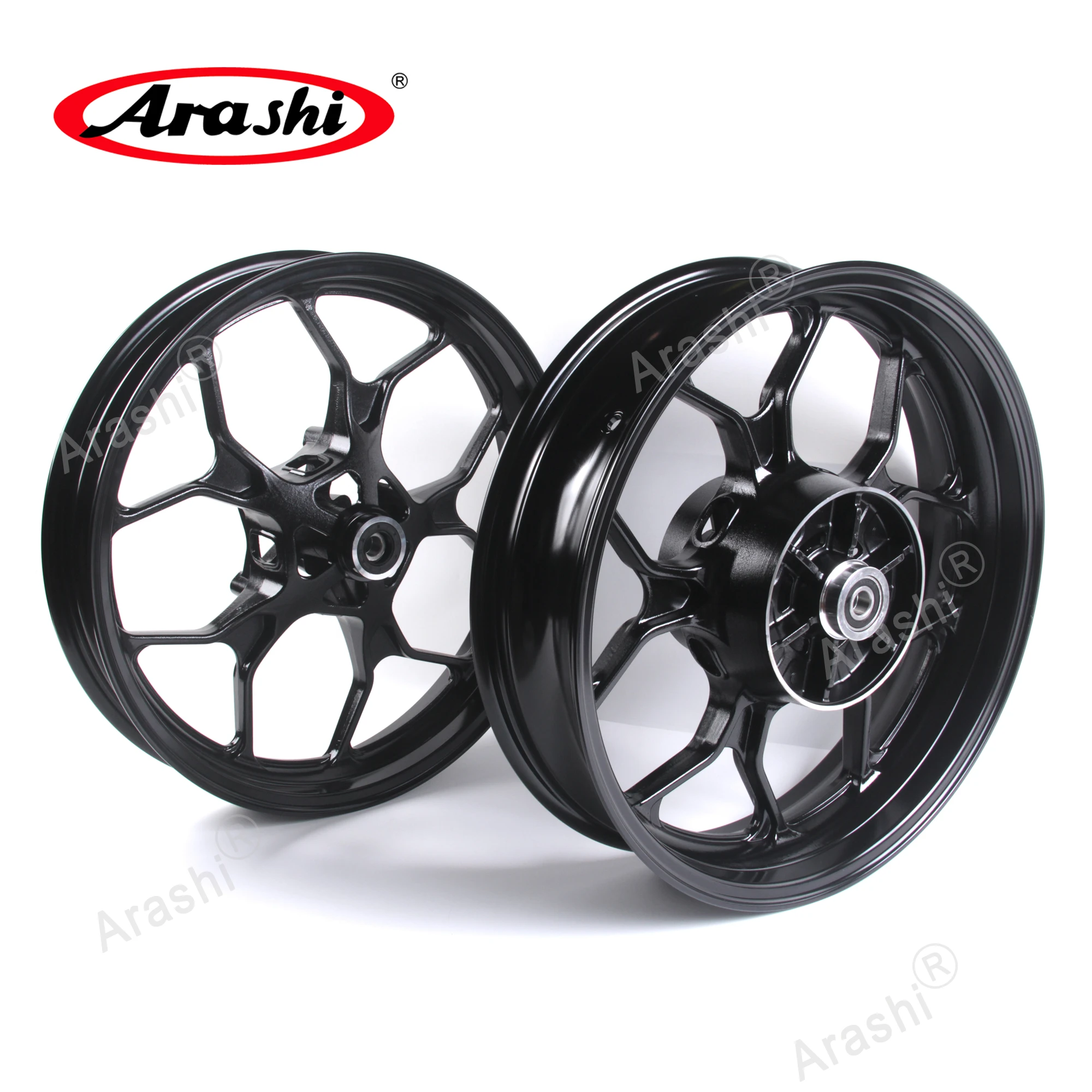 Arashi 1 Set Front Rear Wheel Rim Brake Disc Rotor Set For YAMAHA YZF R3 / ABS 2015 - 2022 YZF-R3 2016 2017 2018 2019 2020 Tire