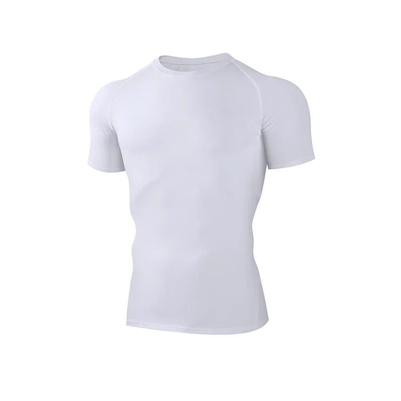 Nuova maglietta sportiva da basket, abbigliamento da palestra aderente da uomo, maglietta ad asciugatura ad alta velocità di proiettile, top da allenamento che assorbe il sudore