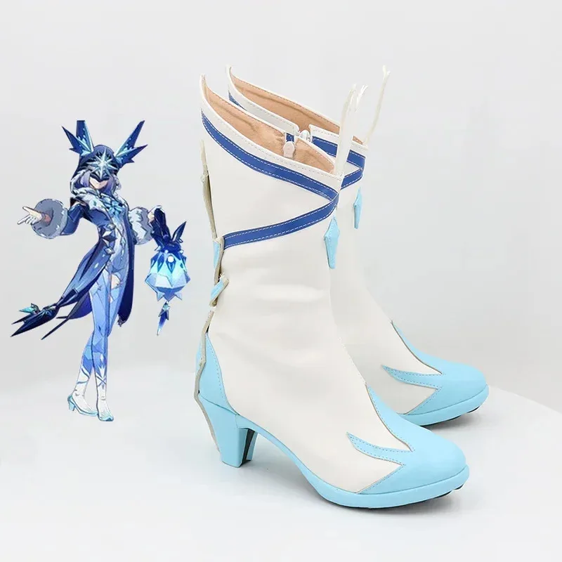 أحذية RealCos Genshin Impact Fatui Cryo Cicin Mages التأثيرية أحذية أزياء الهالوين التأثيرية #4