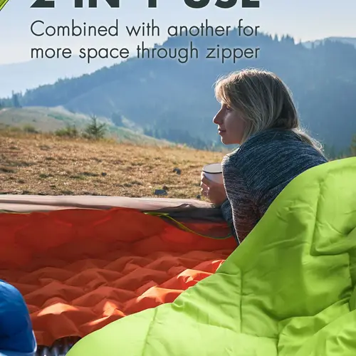VILLEY-초경량 방수 캠핑 침낭, 따뜻한 봉투, 배낭, 야외 여행용 가방, 하이킹, 4 계절 