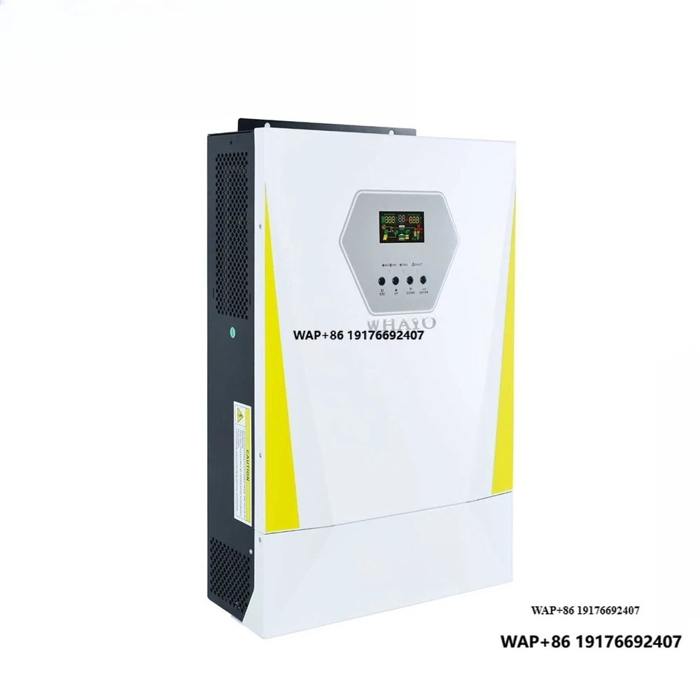 High Capacity 11KW Hybrid Solar Inverter with Dual MPPT and Lithium Battery BMS for Residential Backup and Off Grid Power Use