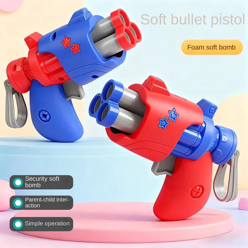 Nuovi mini bambini pistola giocattoli arma schiuma morbida proiettile giocattolo lanciatore di pistola bambini gioco di tiro all'aperto giocattolo sportivo