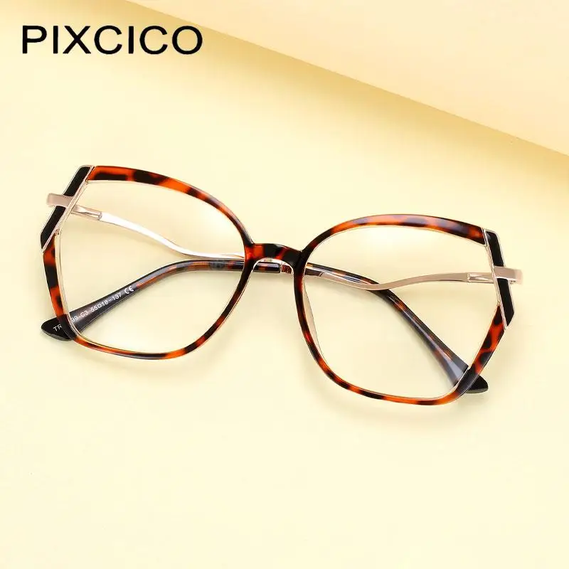 R56458 Metal Large Size Reading Glasses +1.00 +2.00 +3.00 Fashion Irregularity Frame Presbyopic Glasses Prescription Glasses image 4