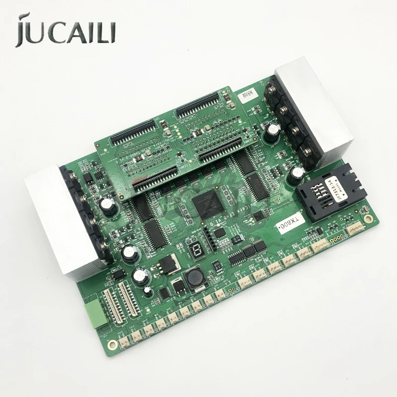 JUCAILI Huicore TX800 Double Head Carriage Board – Optical Fiber Version – High-Quality Replacement for Inkjet Printers