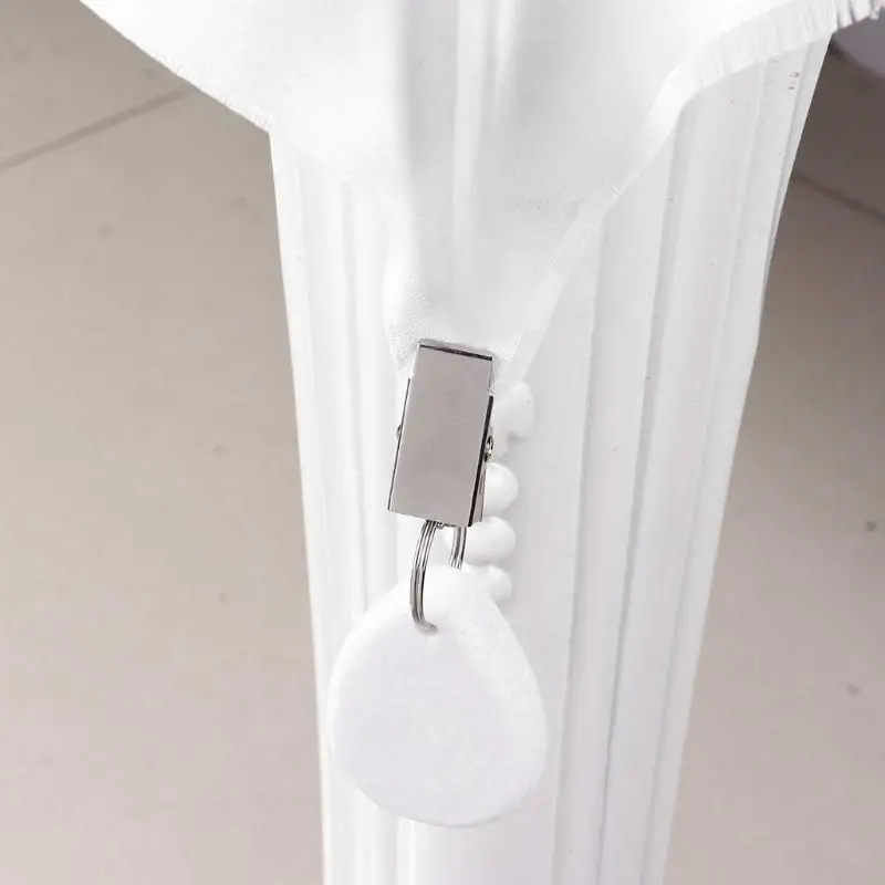 45be 4 PCs Metallhalter CliptarDrop Form Tabelle Abdeckung Tischdecke Familienessen Freien Hochzeitsfeier Picknick Home