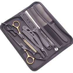 6.0 inch Hair Cutting Scissors Japan Stainless Hair Thinning Scissors Haircut Set For Hairdressing Barbershop Accessories C1001
