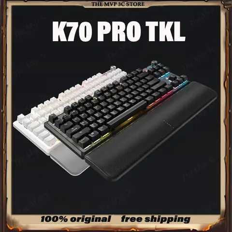 USCORSAIR K70 PRO TKL RT Magnetic Switch Gaming Keyboard 8K SOCD FlashTap 87Keys Customized Hot swap RGB Light Laptop PC