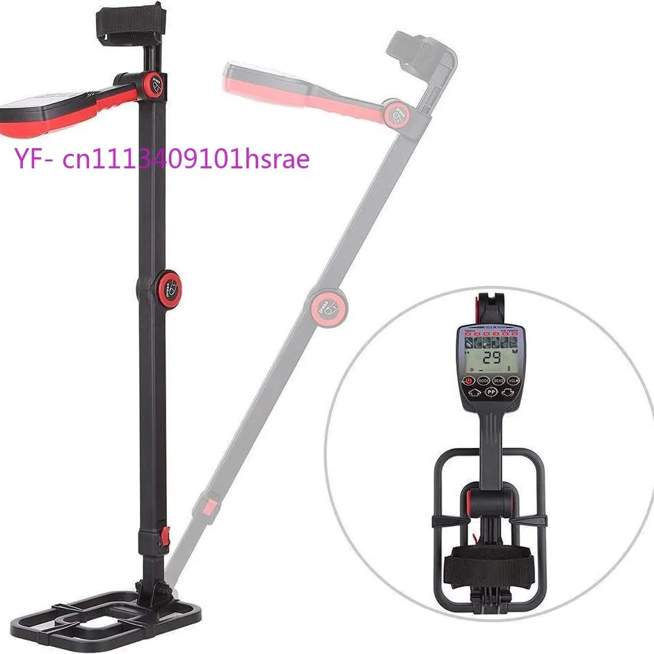 TX610 Foldable High Sensitivity Metal Detector, Waterproof Coil, Disc & Pinpoint for Gold Silver Coin Treasure Hunting