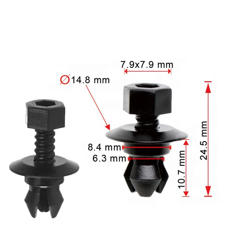 10Pcs Car Sill Moulding Side Skirt Trim Clips 3C0853934 For VW Passat CC 2012-2017 For Audi Q5 Plastic Auto 2009-2014 2015 2016