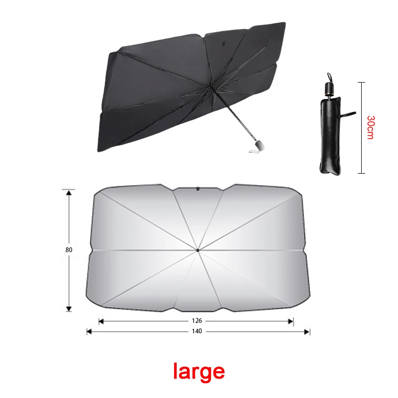 New Car Sunshade Umbrella Sun Shade Protector Front Parasol Summer Sun Interior Windshield Protection Accessories Auto Shading