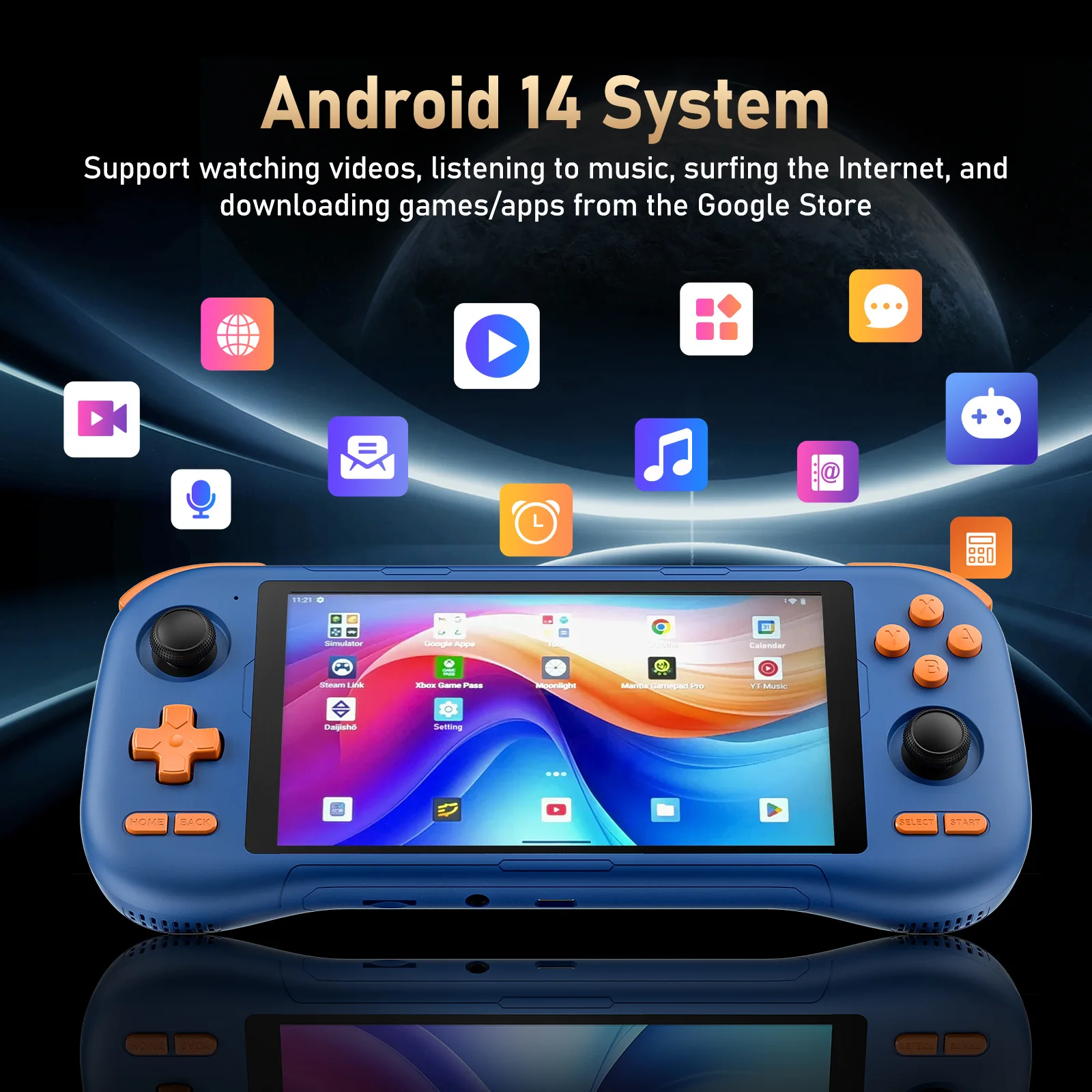 KINHANK K56 Game Console 5.5'' Touch Screen 50 Emulators Handheld