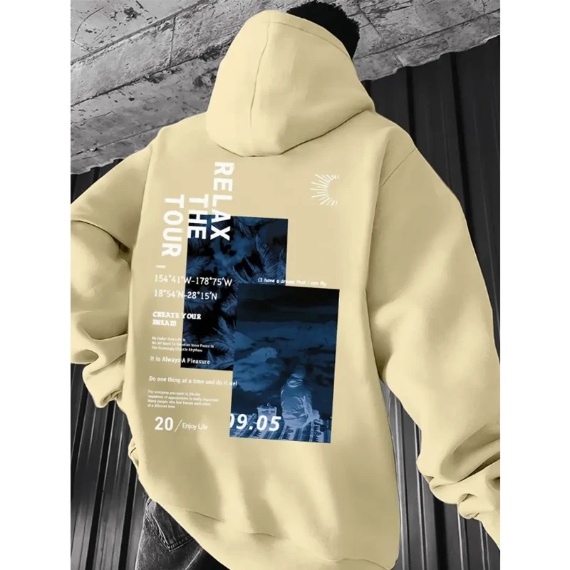 2025 جديد الخريف والشتاء الرجال هوديي غير رسمي الشباب وسيم شارع العليا في الهواء الطلق فضفاض كبير الحجم القطن البلوز #2