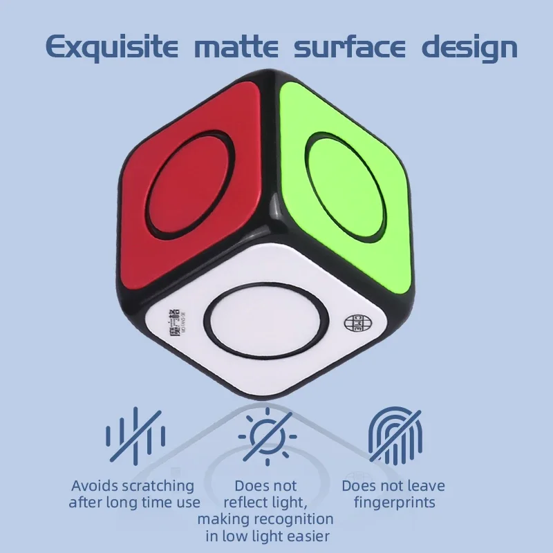 ECube-QiYi O2 مكعب قياسي ، مكعبات سحرية ، لغز فيدجيت ، دوار الإصبع ، ألعاب سبيدكوب للأطفال ، 1x1