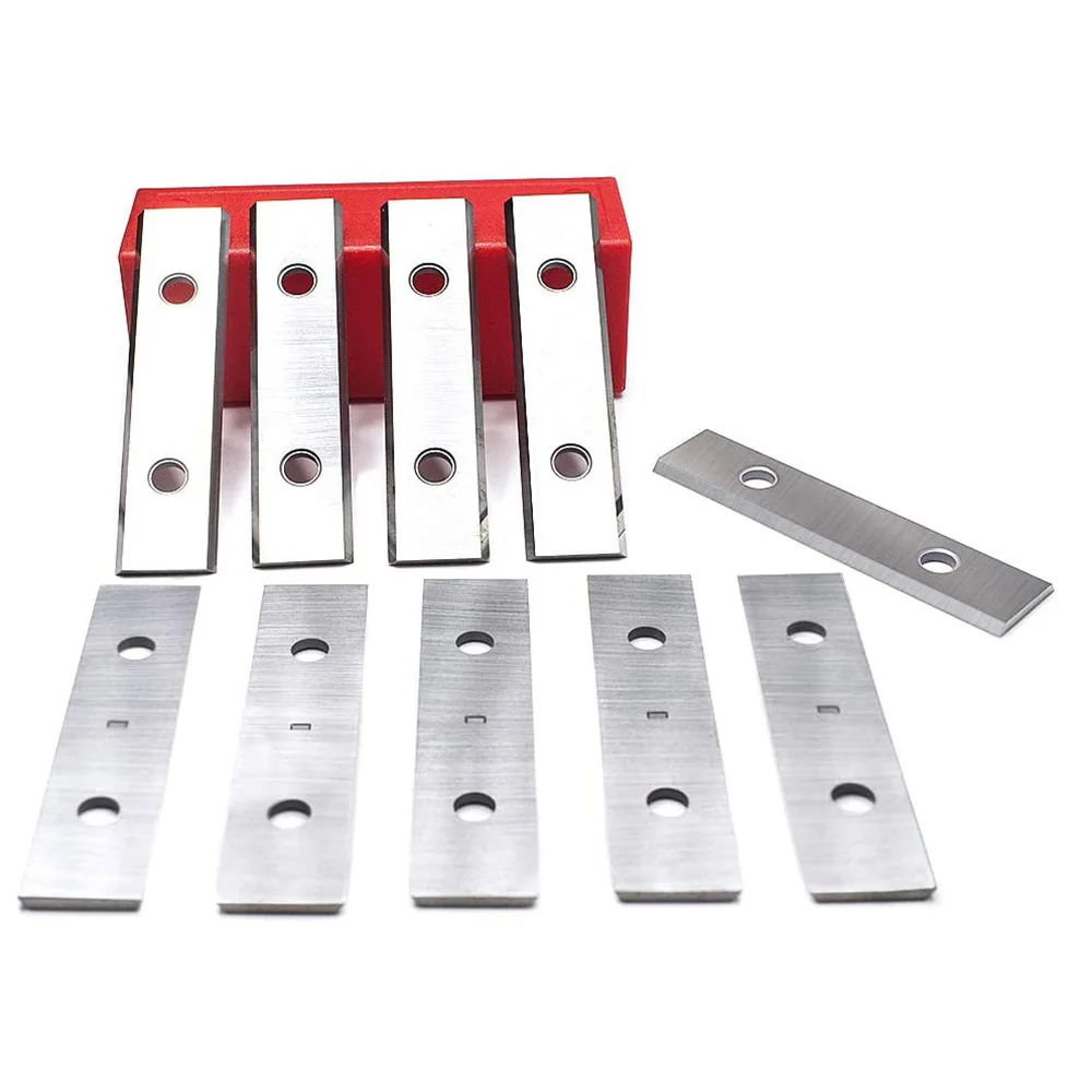 텅스텐 카바이드 페인트 스티커 제거용 양면 헤비 듀티 교체 블레이드, 50x12x1.5mm, 10 개