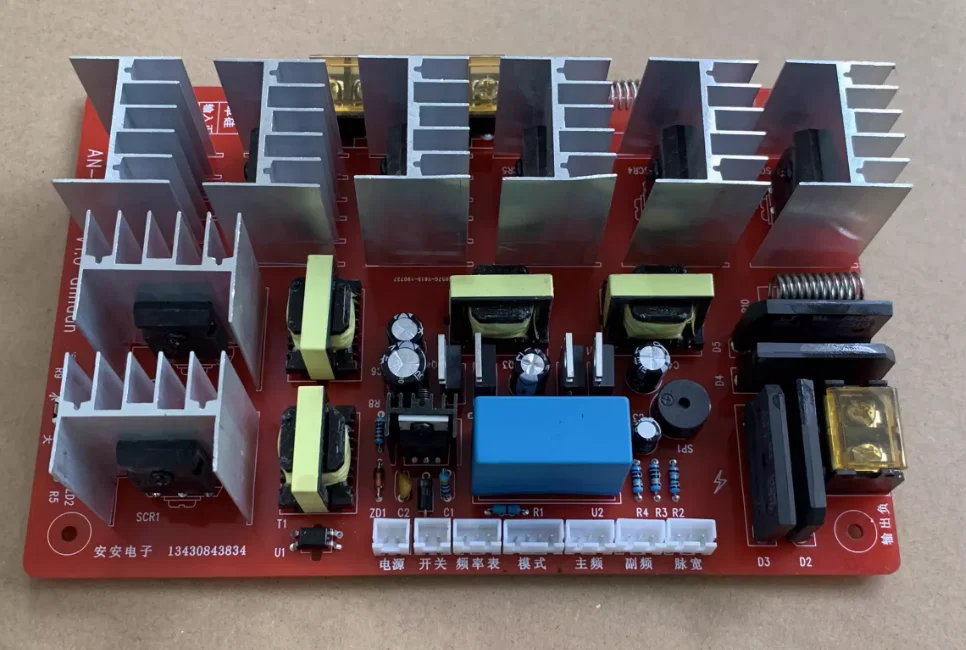 

High power and high voltage eight silicon rear stage board 3 knob mixing sweep frequency band LCD display function