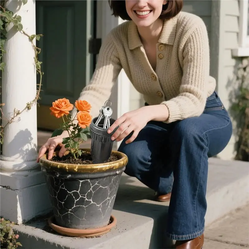 【عناصر ساخنة】صندوق تخزين المفاتيح لغرفة الحديقة والمرآب والمنزل والسفر في الهواء الطلق والداخل #4