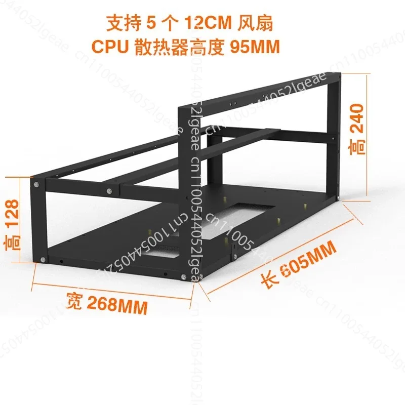 

Open chassis 6 cards 8 cards Fixed bracket GPU rack 8 graphics card rack Large volume