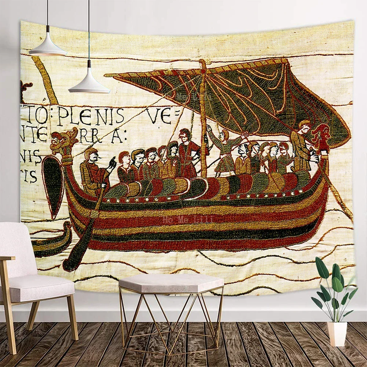 The Vikings Went To Sea Norman Conquest Battle Of Hastings Bayeux Norse Mythology Tapestry By Ho Me Lili For Livingroom Decor