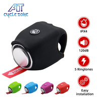 Electric 110db Bike Bell Horn Ring Waterproof Cycling Mini Silicone Electric Horn Portable Mtb Road Cycling Handlebar Bells