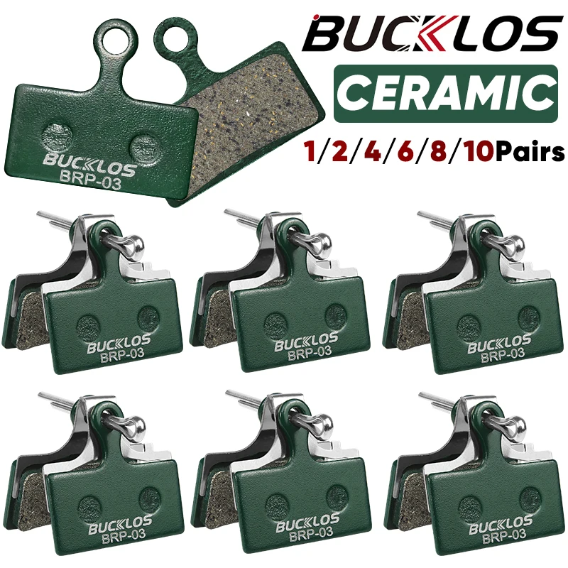 BUCKLOS Ceramic Hydarulic Disc Brake Pads For SHIMANO G01S G03C 1/2/4/6/8/10Pair MTB Brake Pad Wear-resistant Disc Brake Pads