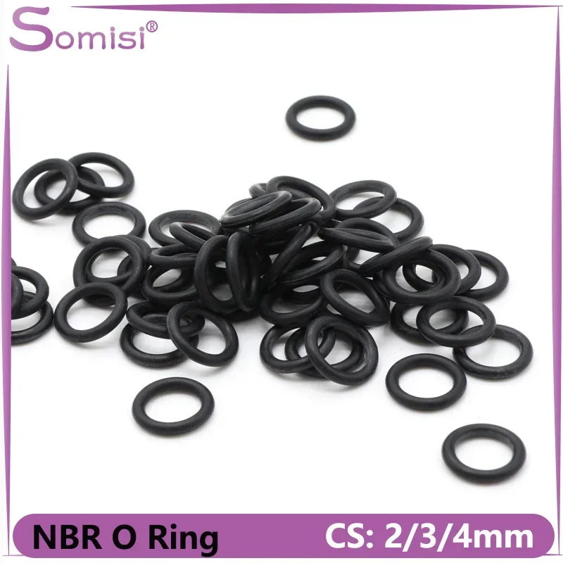 

10pcs NBR O Ring Nitrile Rubber Gasket CS 2 3 4 mm OD 5~100mm Black Round Corrosion Oil Resist Sealing Washer O Rings