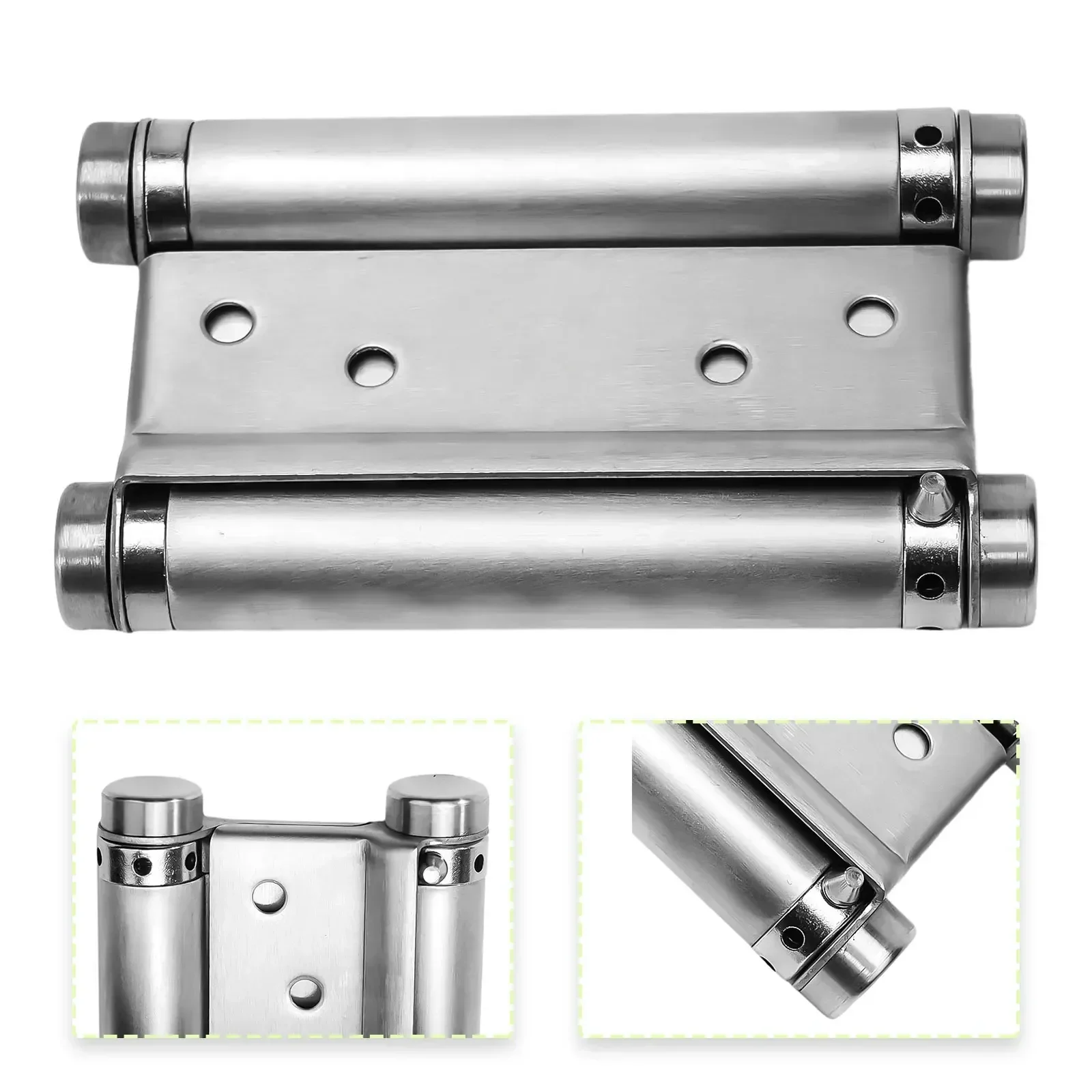 Silver Double Opening Spring Hinge for Freegate and Bar Counter Doors Enhanced Craftsmanship and Robust Construction