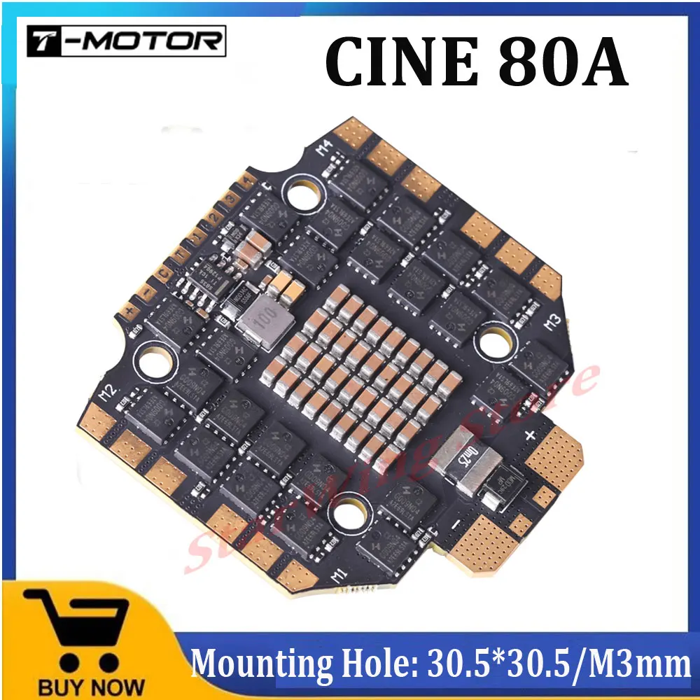 T-MOTOR CINE 80A blh _ 32 4-8S 4 in1 ESC dla kinowej konstrukcji 7-8 cali X8 i czteroosiowego drona dalekobieżnego