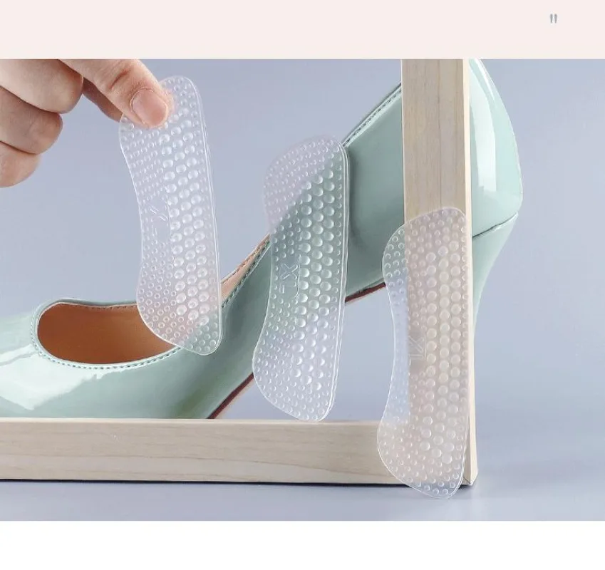 1/2/5PCS Soft Silicone Heel Stickers Heels Peotect for Women Men Anti Slip Heel Cushions Non-Slip Inserts Pads Adjustable Size