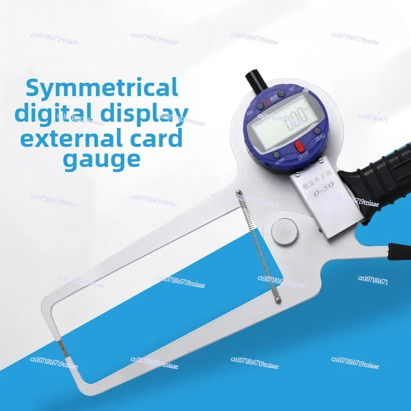 Digital External Caliper Symmetrical Caliper with Meter Double Bend Caliper Meter 0-50-100 Thickness Gauge High Precision