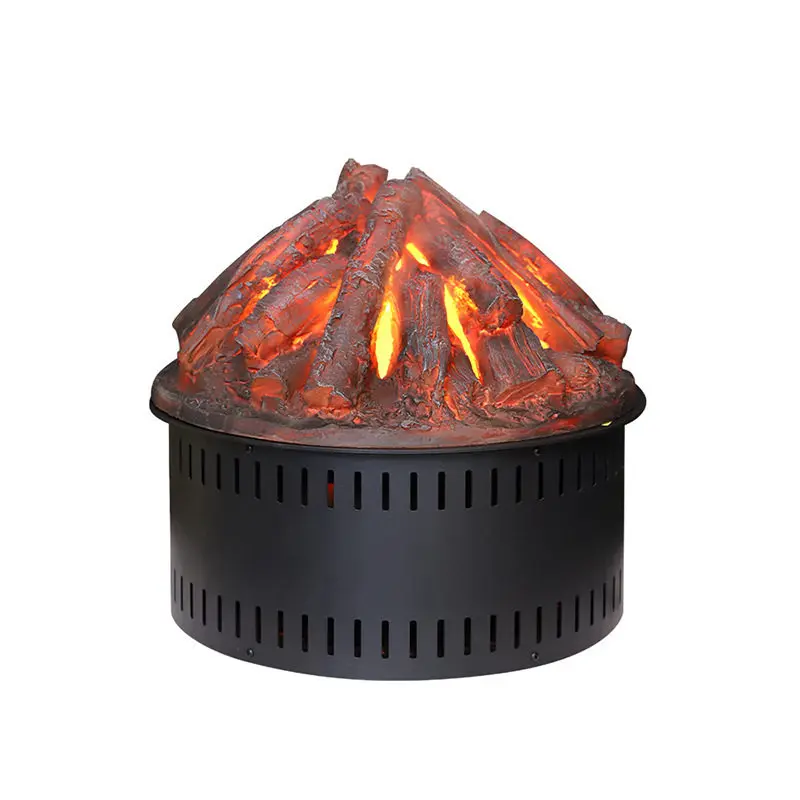 Electronic fireplace core simulation bonfire basin fake flame decorative steam 3D